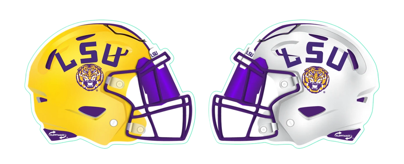 floating lsu football helmet LSU Tiger Car Magnet (Helmet) – FlippyMagz