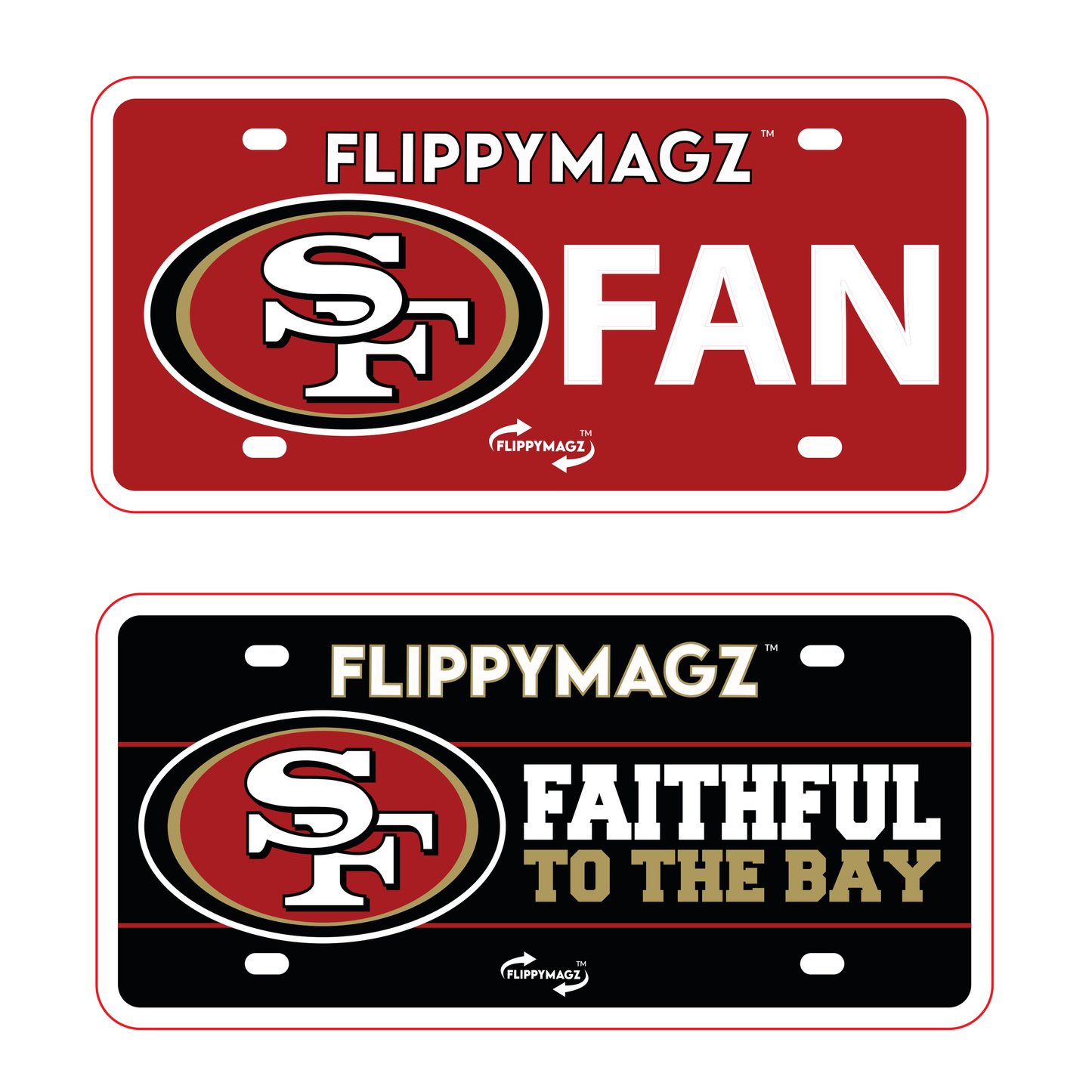 Reversible 49ers FAN TAG