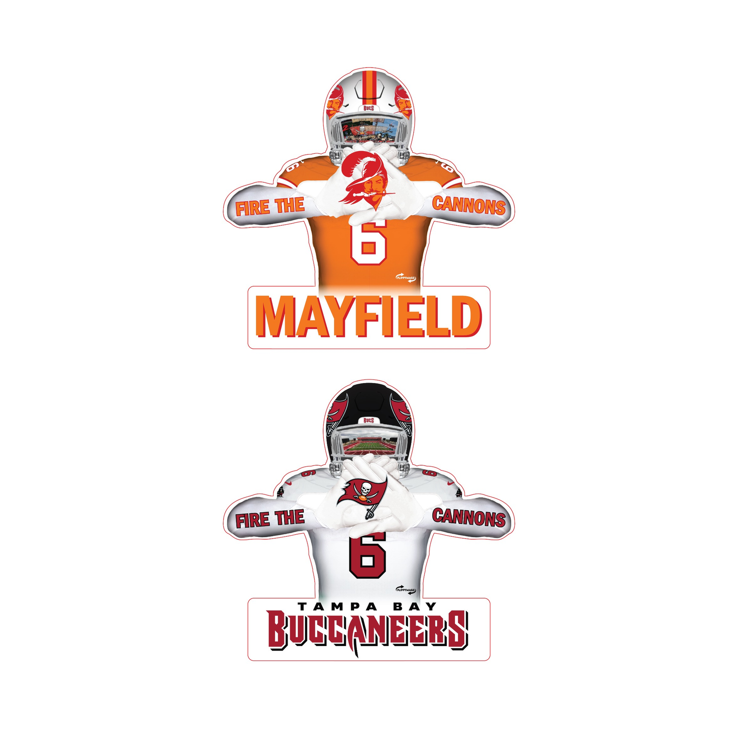 Reversible Bucs Player