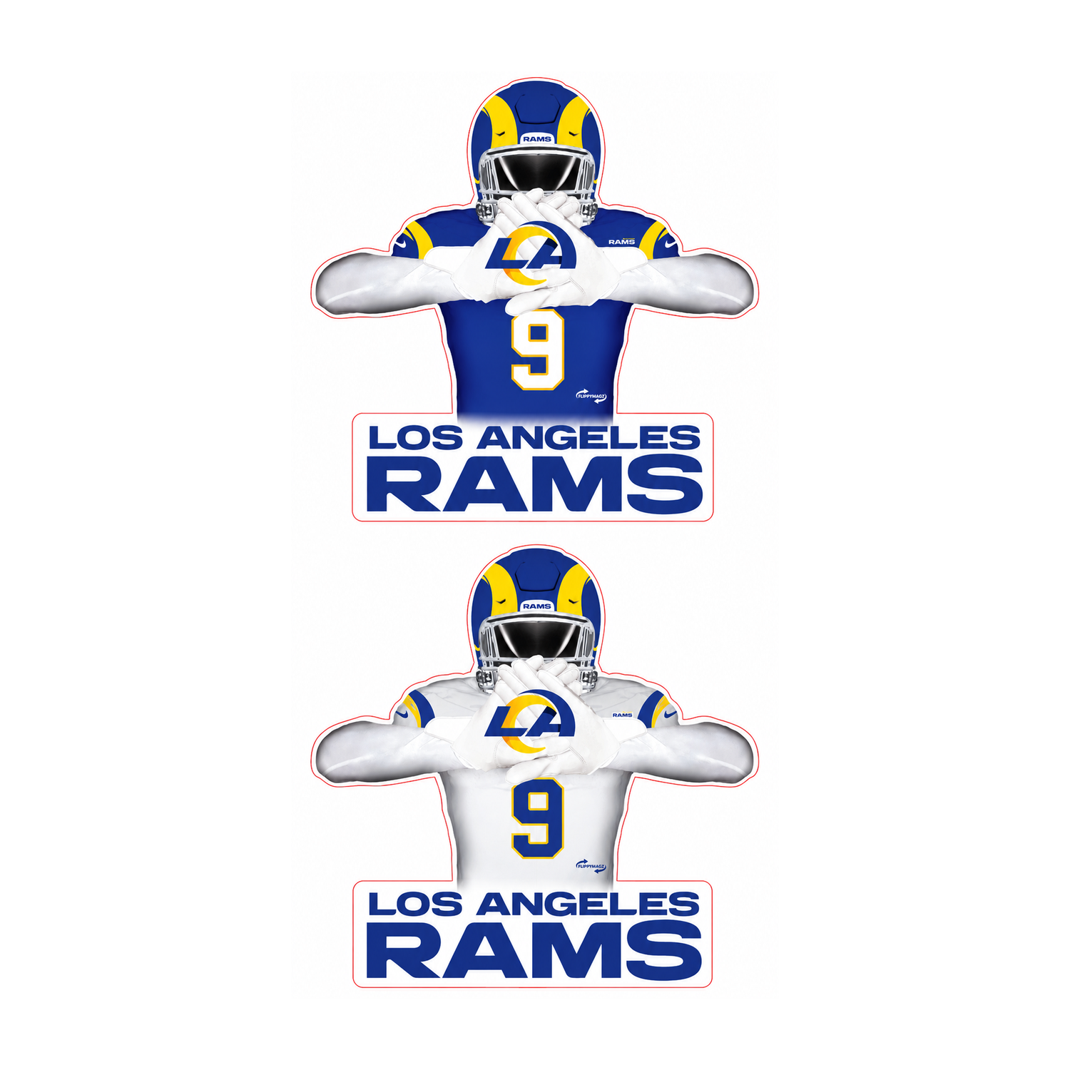 Reversible Rams FAN TAG