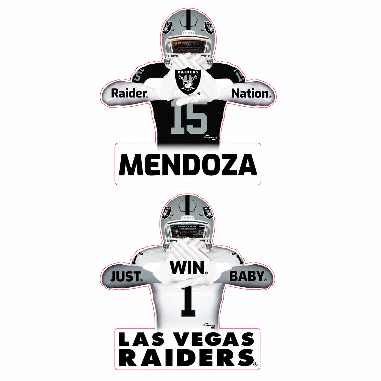 Reversible Raiders Player - Black and White Jersey