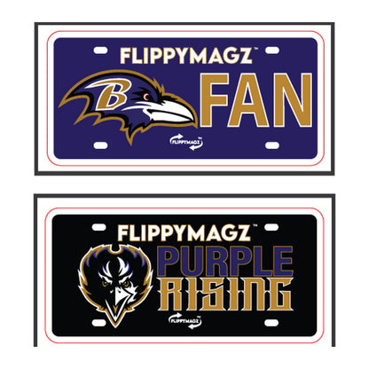 Reversible Ravens FAN TAG