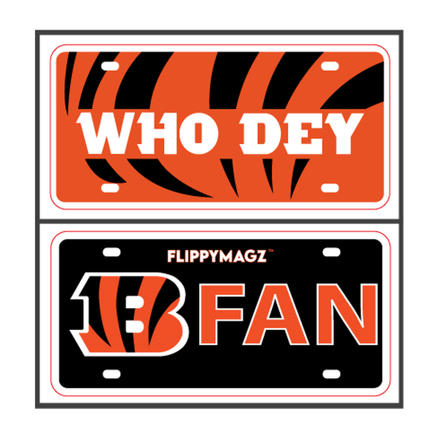 Reversible Bengals FAN TAG