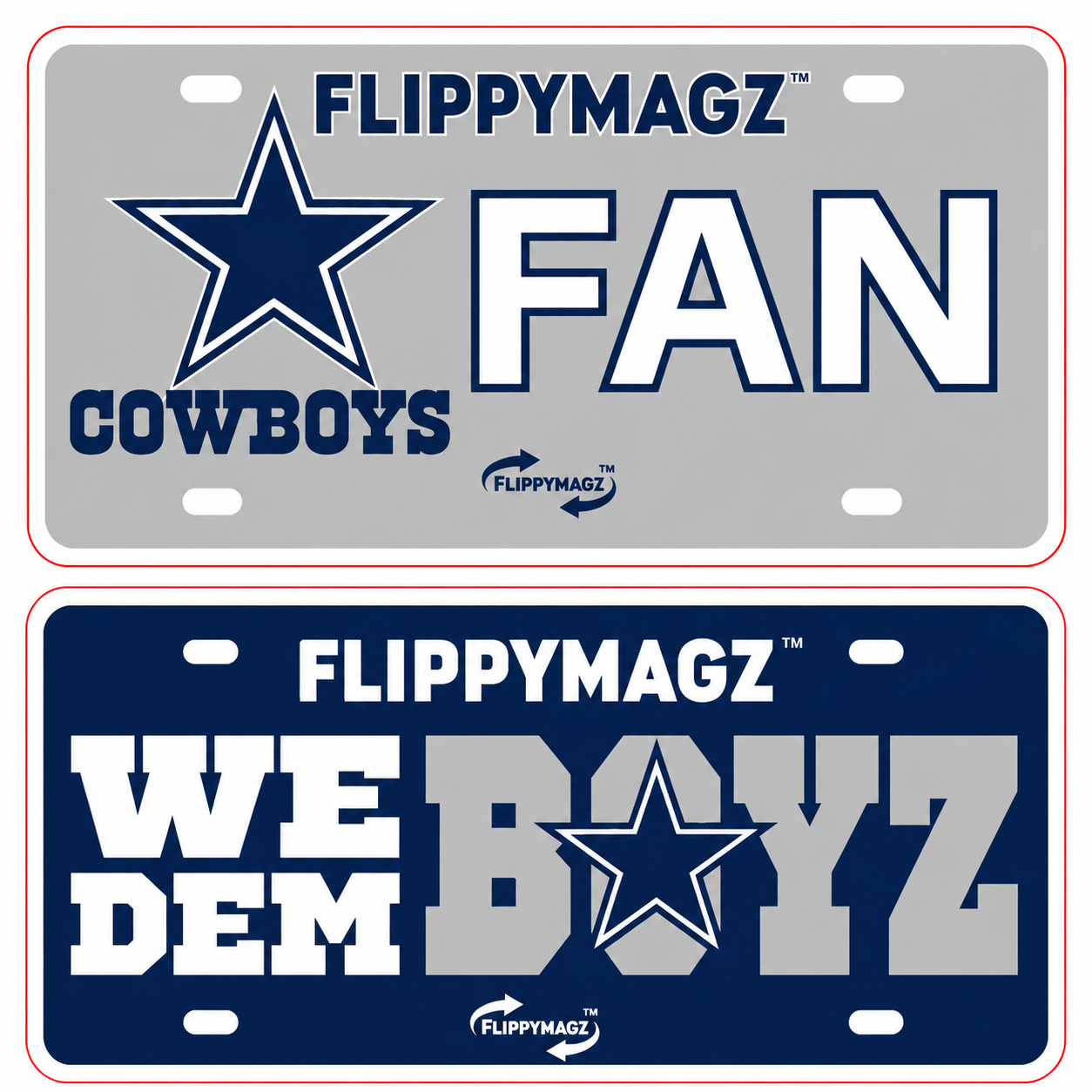 Reversible Cowboys FAN TAG