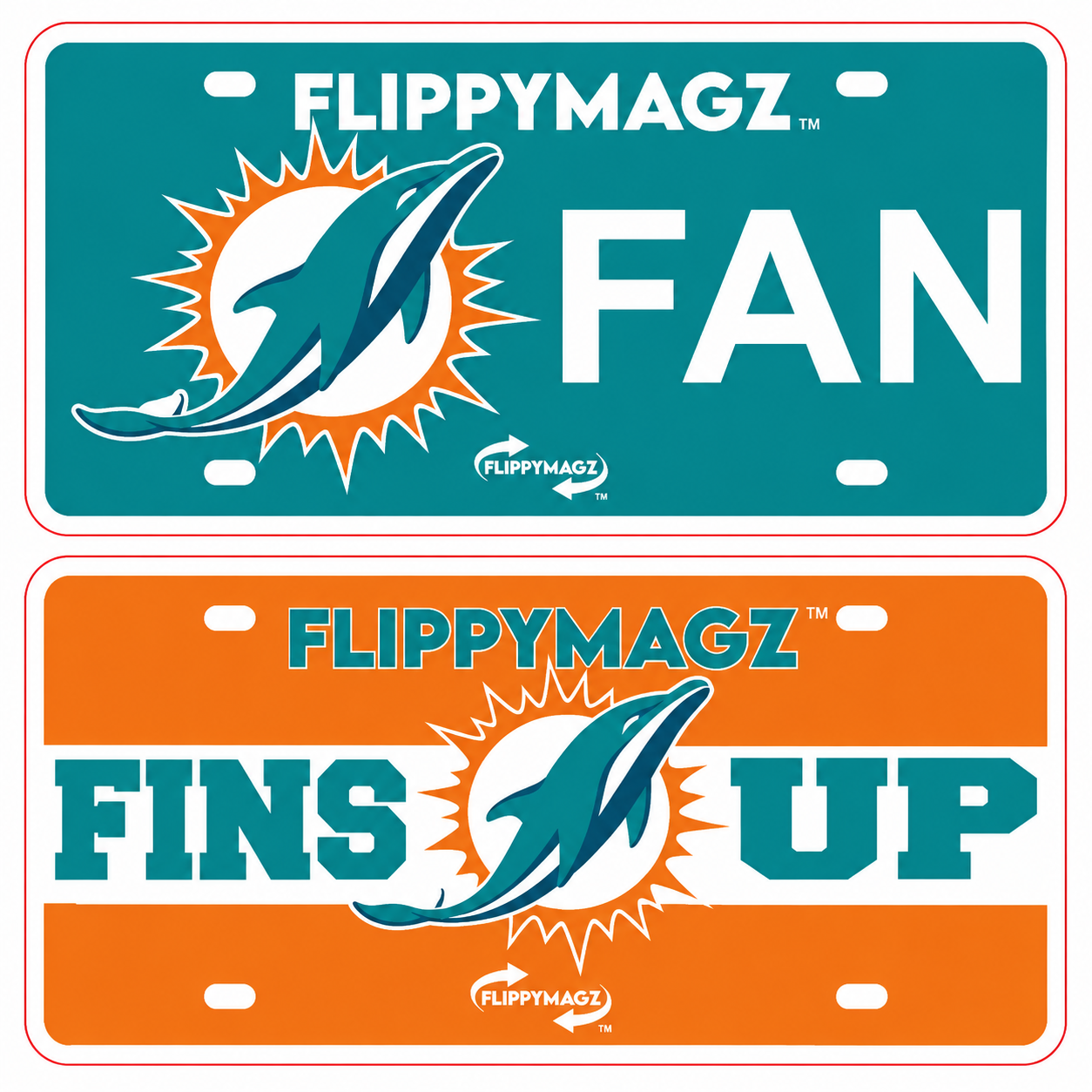 Reversible Dolphins FAN TAG