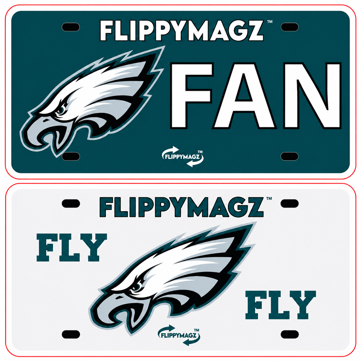 Reversible Eagles FAN TAG