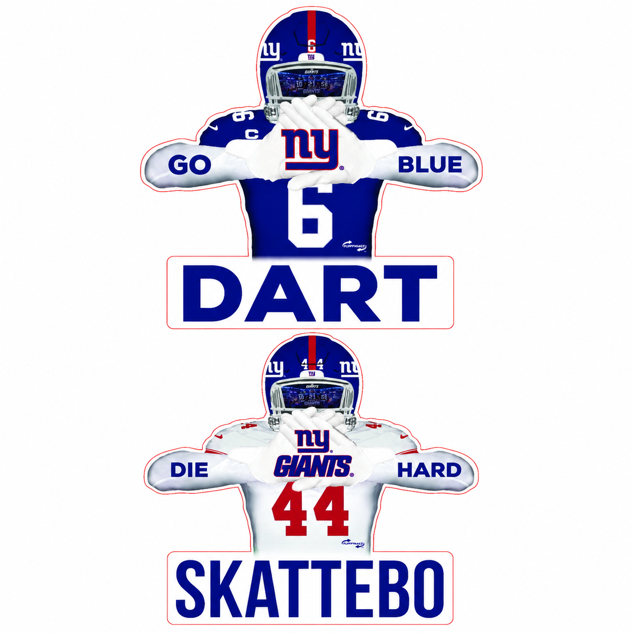 Reversible Giants Player - Blue and White jerseys