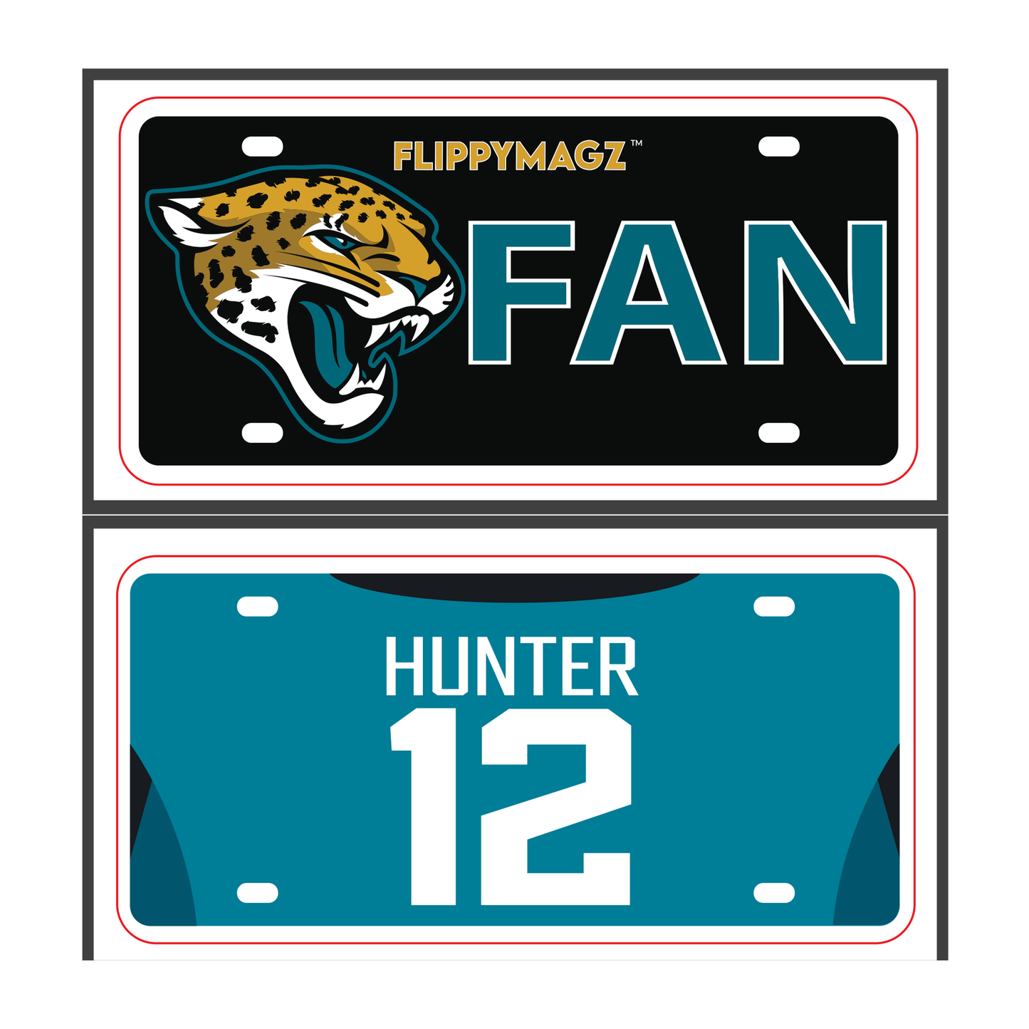 Reversible Jaguars FAN TAG