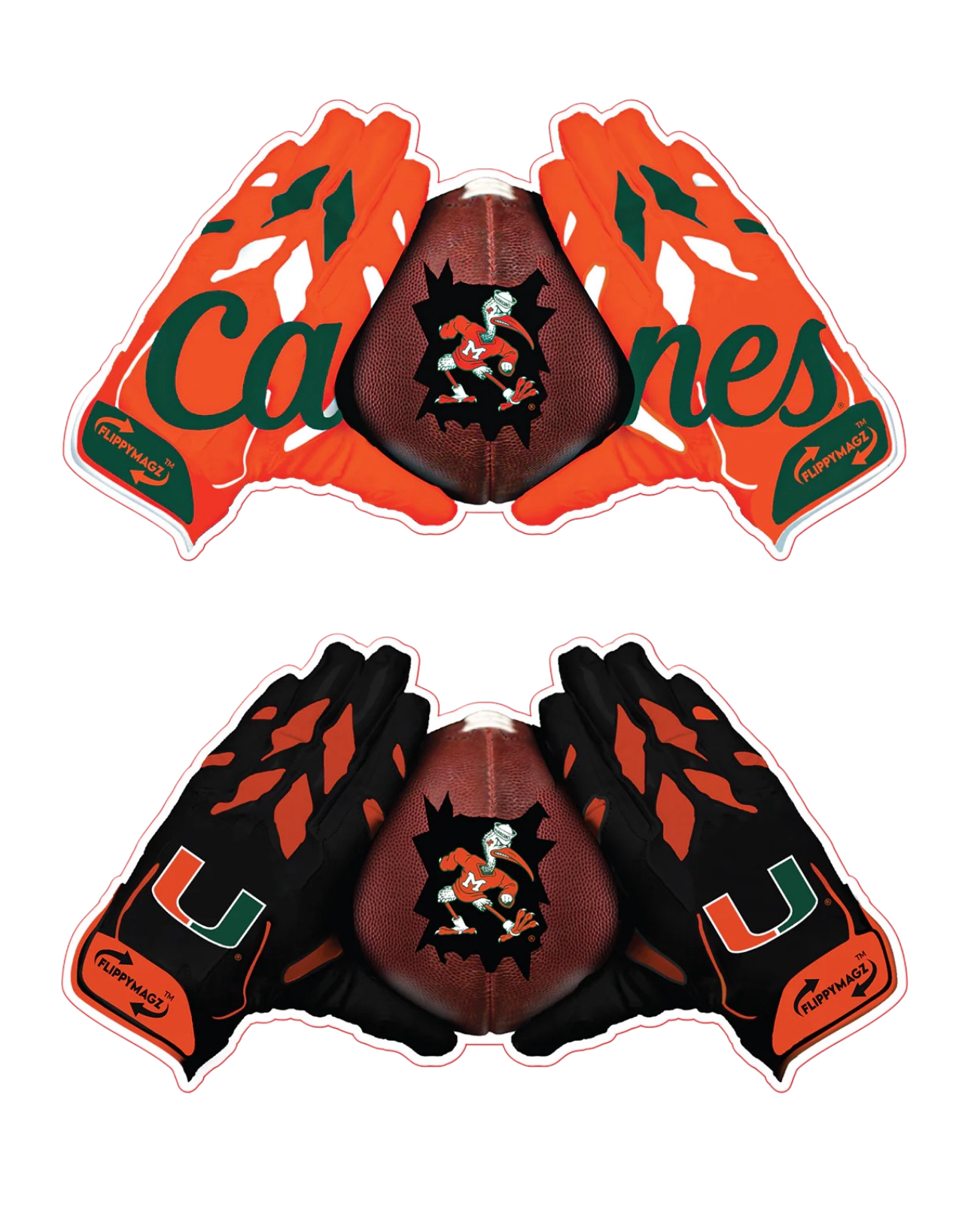 Canes Black Out Mini Gloves