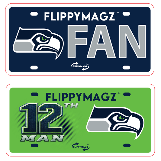 Reversible Seahawks FAN TAG
