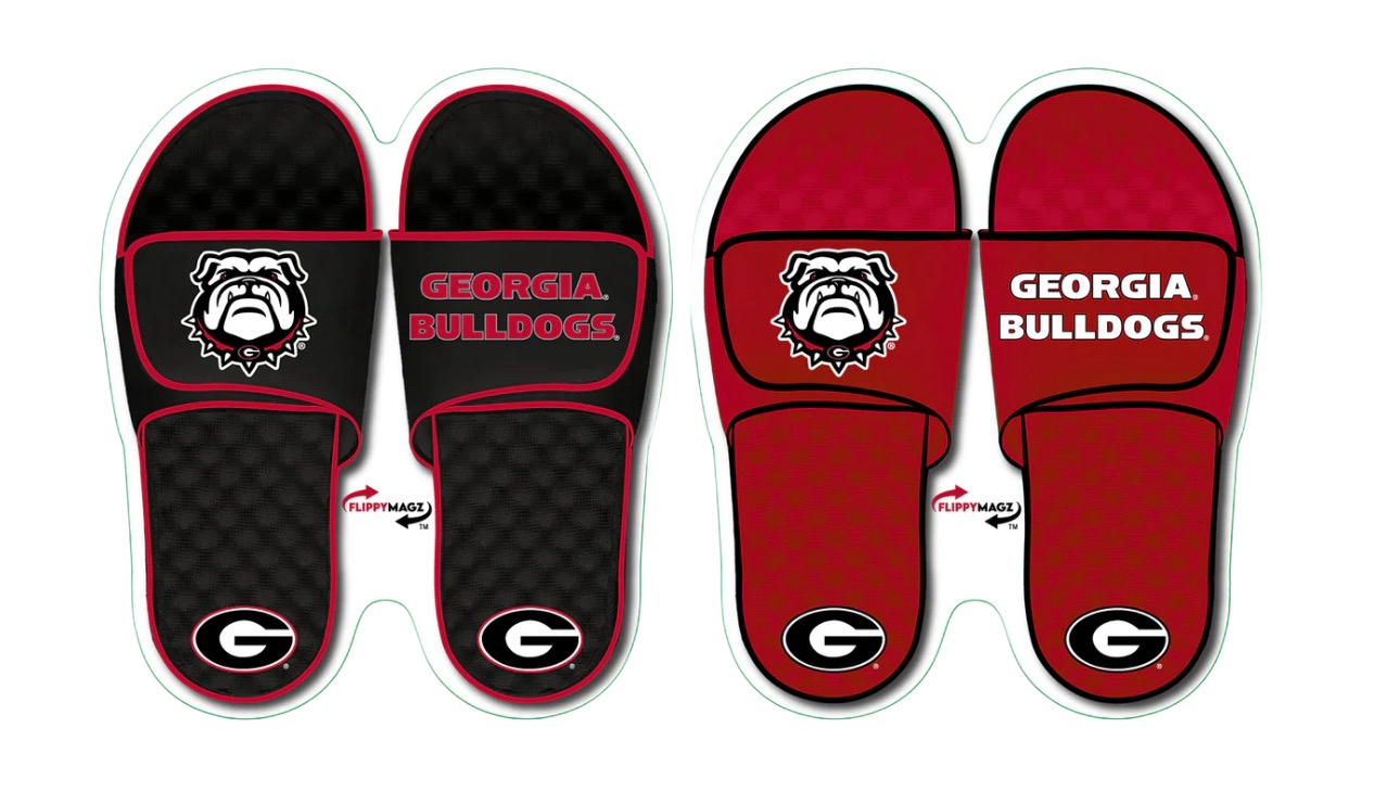 Georgia Bulldogs Flip Flops